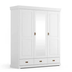 Schlafzimmer Kombischrank in Weiß - Presto^Wohnen Clearance