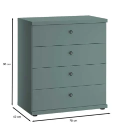 Schlafzimmer Kommode in Graugrün - Rajavo^Wohnen Outlet