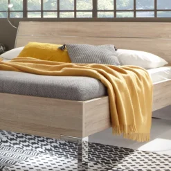 Wohnen Schlafzimmer Komplettset Bosays in Weiß Eiche Sonoma (vierteilig)