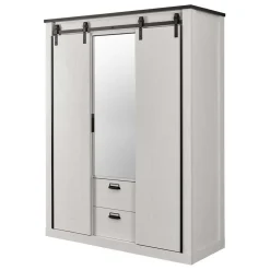 Wohnen Schlafzimmer Möbel komplett in Weiß - Tramos (vierteilig)