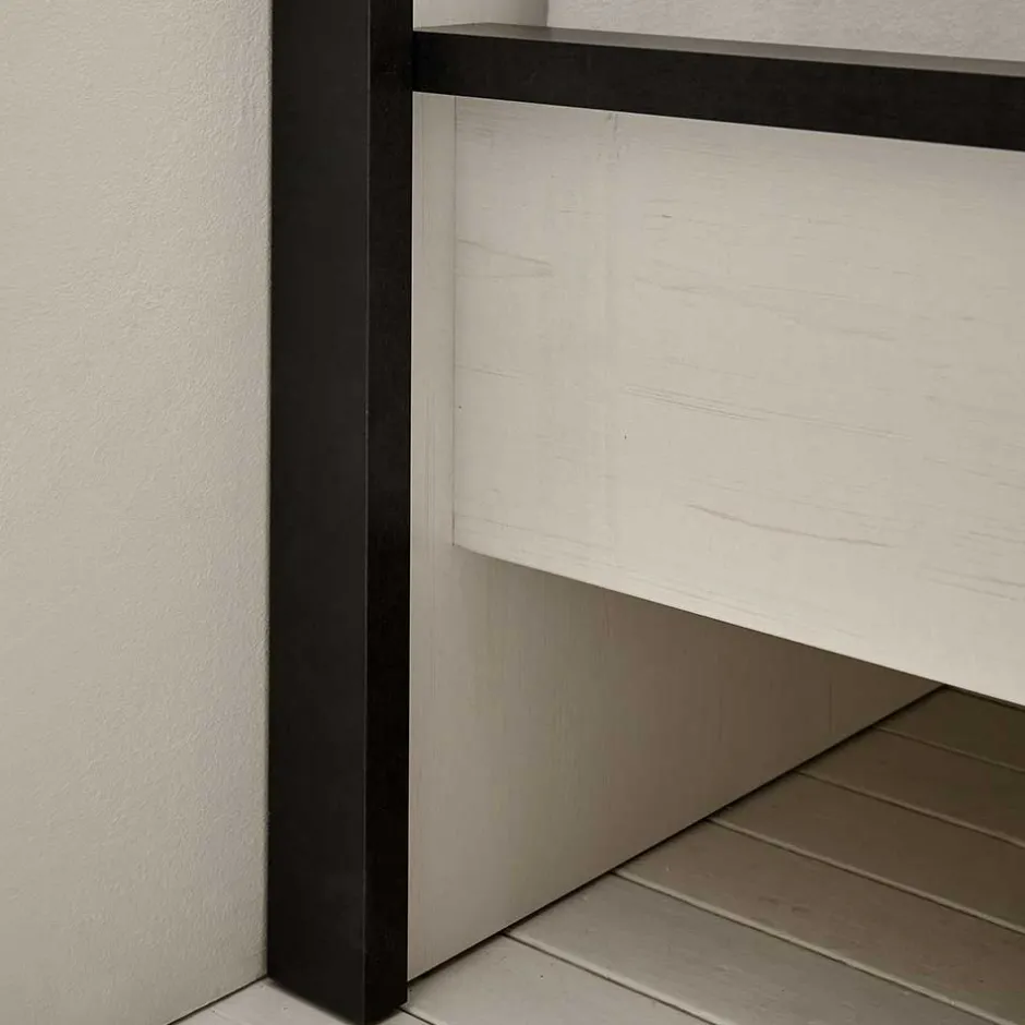 Wohnen Schlafzimmer Möbel komplett in Weiß - Tramos (vierteilig)