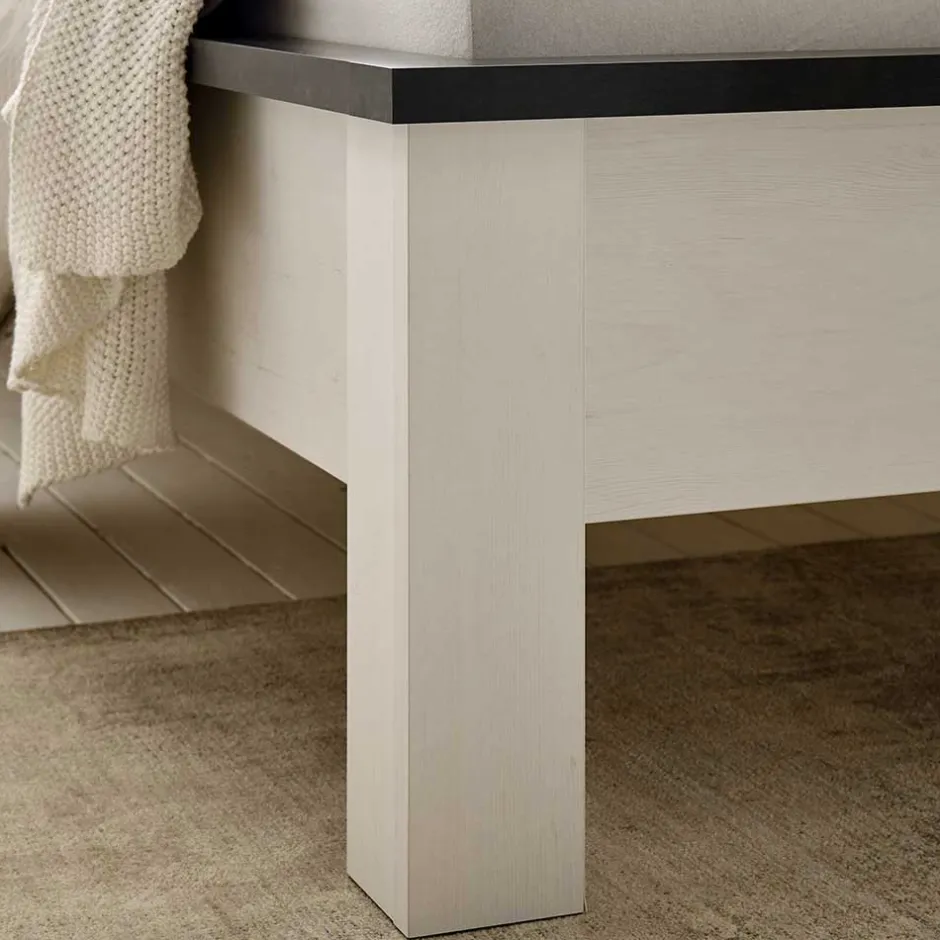 Wohnen Schlafzimmer Möbel komplett in Weiß - Tramos (vierteilig)