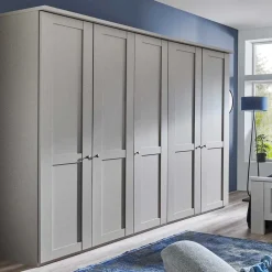 Schlafzimmer Möbel Set in Hellgrau - Ridonna (vierteilig)^Wohnen Sale