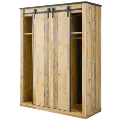 Wohnen Schlafzimmer mit 140x200 Bett Set - Naiavio (fünfteilig)