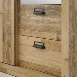 Wohnen Schlafzimmer mit 140x200 Bett Set - Naiavio (fünfteilig)