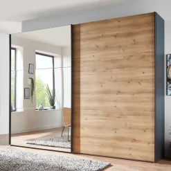 Wohnen Schlafzimmer Schiebetürenschrank mit Spiegel - Brusetta