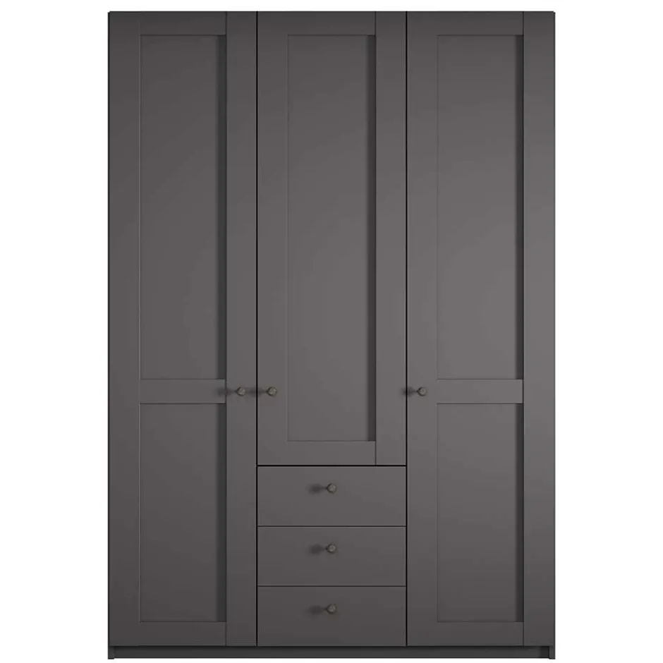 Schlafzimmer Schrank in Dunkelgrau - Mataram^Wohnen