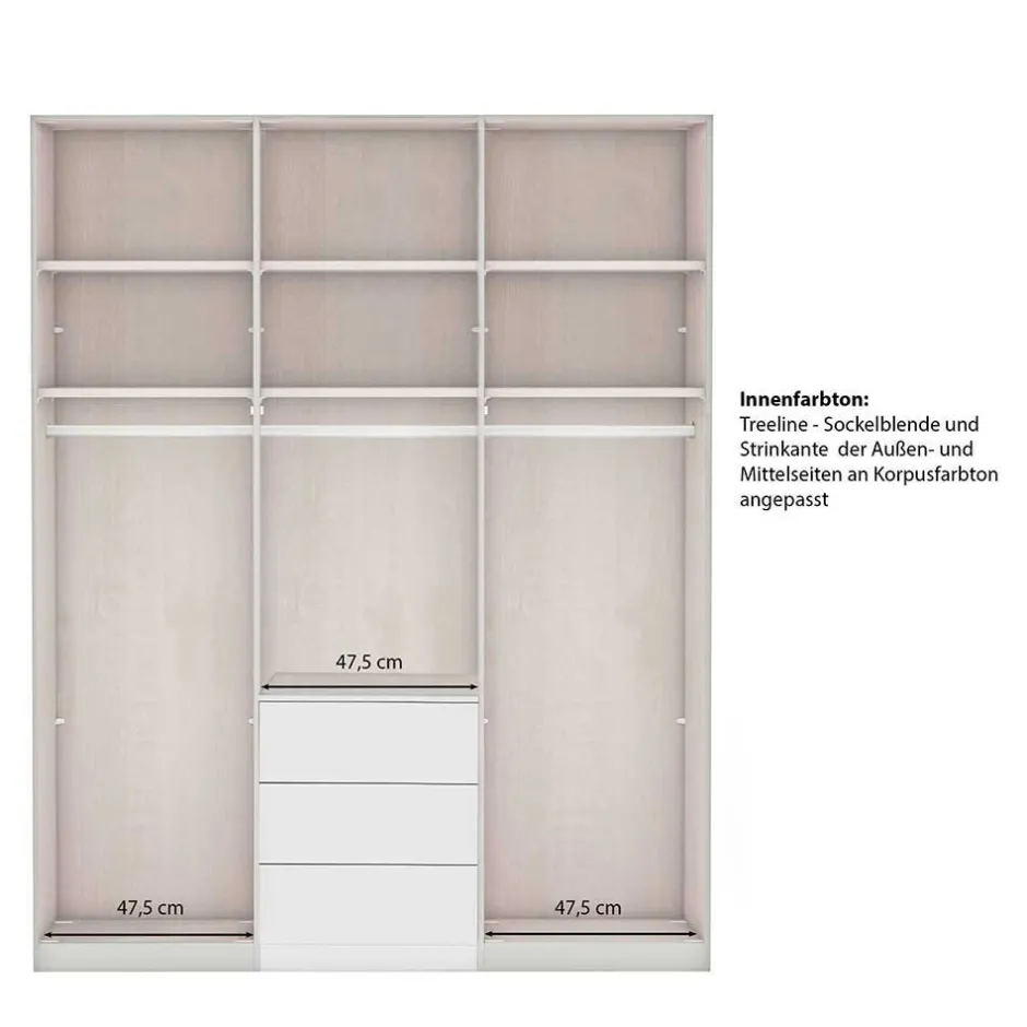 Schlafzimmer Schrank in Dunkelgrau - Mataram^Wohnen