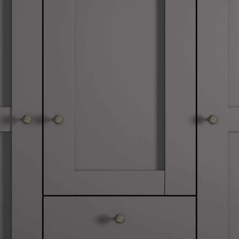 Schlafzimmer Schrank in Dunkelgrau - Mataram^Wohnen