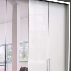 Wohnen Schlafzimmer Schrank mit Falttüren in Weiß - Dolienca