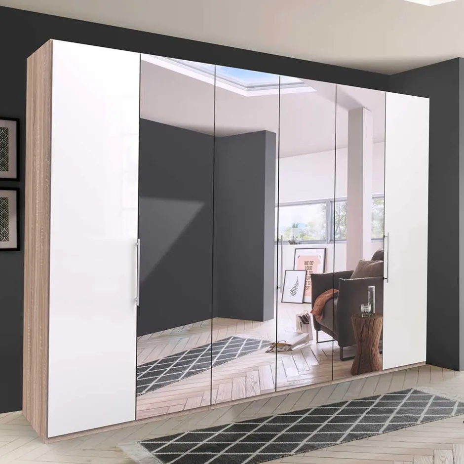 Wohnen Schlafzimmer Schrank mit großer Spiegel Fläche - Bosays III