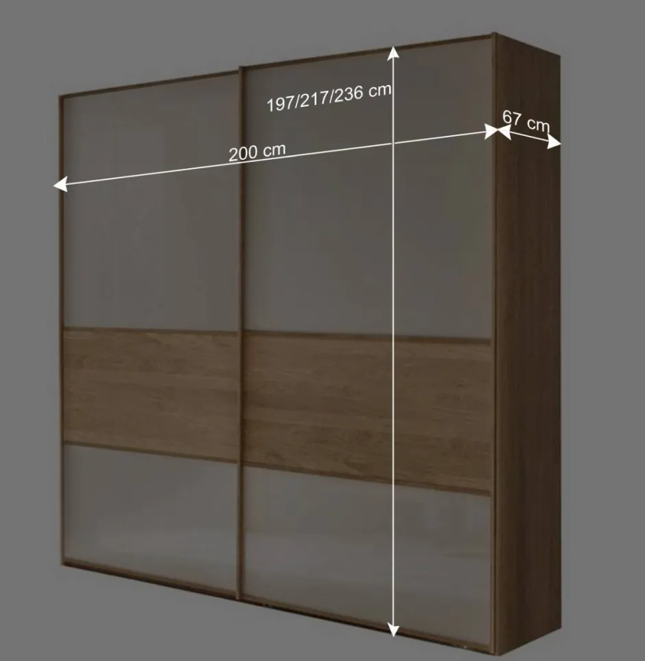 Schlafzimmer Schwebetürenschrank 2-türig - Emdsiva^Wohnen Online