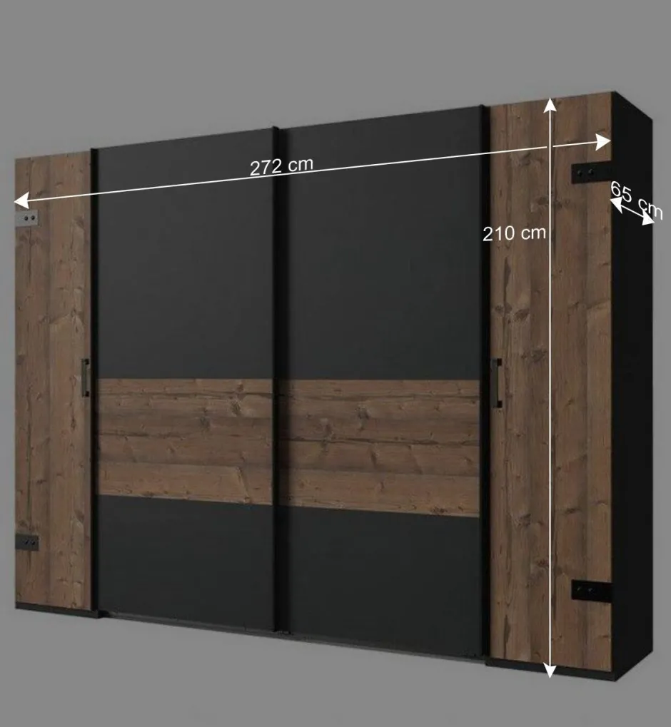 Schlafzimmer Set im Industrial Stil - Ardila (vierteilig)^Wohnen Clearance