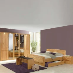 Wohnen Schlafzimmer Tandrea aus Erle teilmassiv (vierteilig)