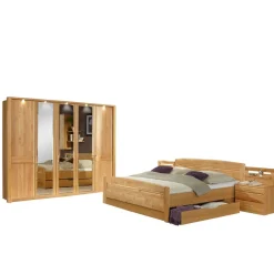 Wohnen Schlafzimmer Tandrea aus Erle teilmassiv (vierteilig)