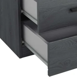 Schlafzimmereinrichtung in Eiche Grau - Carika (vierteilig)^Wohnen Discount