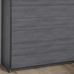 Schlafzimmereinrichtung in Eiche Grau - Carika (vierteilig)^Wohnen Discount