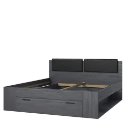 Schlafzimmereinrichtung in Eiche Grau - Carika (vierteilig)^Wohnen Discount