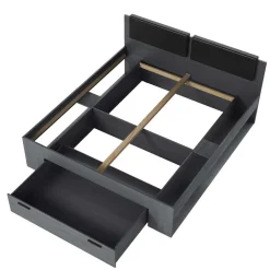 Schlafzimmereinrichtung in Eiche Grau - Carika (vierteilig)^Wohnen Discount