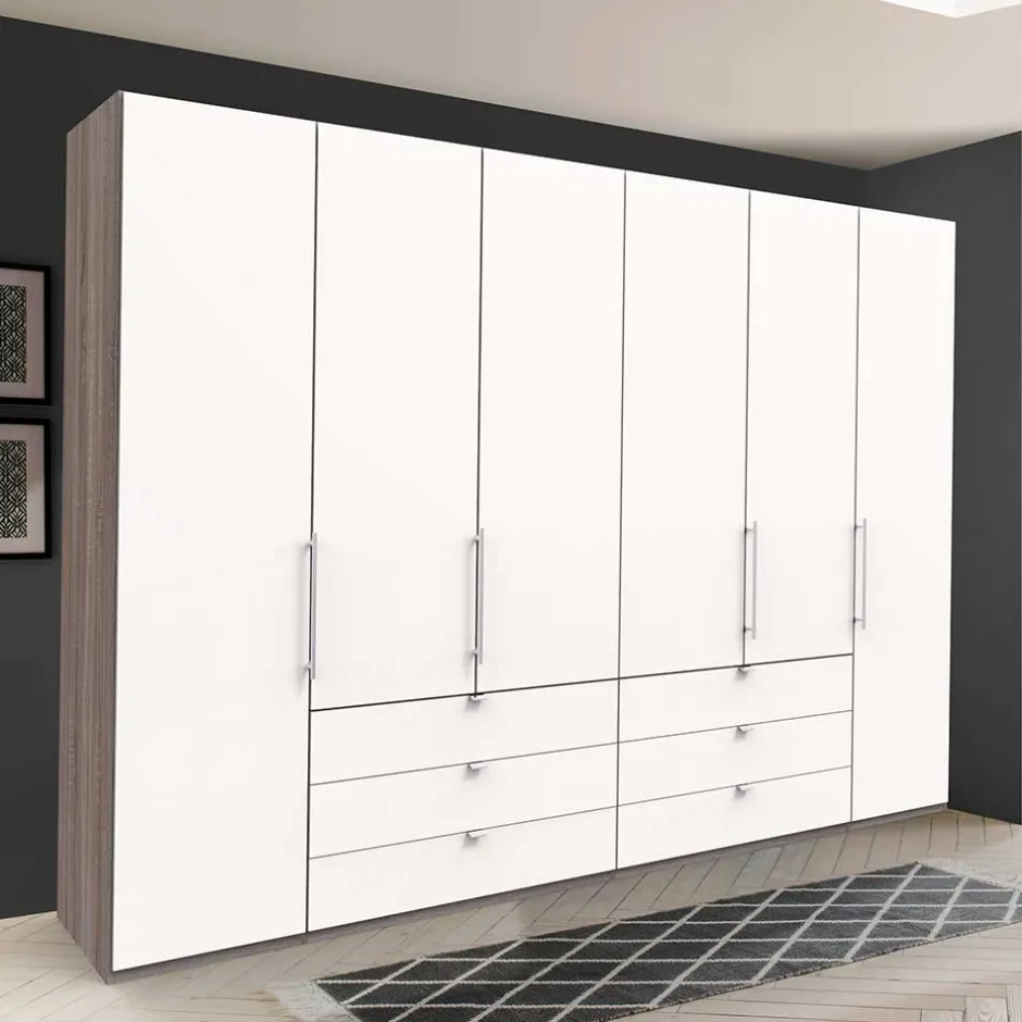 Schlafzimmerkleiderschrank foliert in Weiß - Tivierto I^Wohnen Online