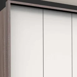 Schlafzimmerkleiderschrank foliert in Weiß - Tivierto I^Wohnen Online