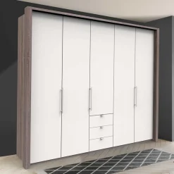 Wohnen Schlafzimmerkleiderschrank mit drei Schubladen - Tivierto