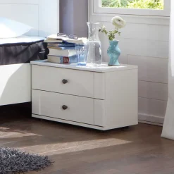 Wohnen Schlafzimmerkombination Nulierto in Weiß (vierteilig)