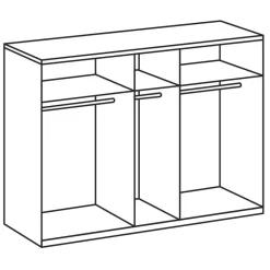 Wohnen Schlafzimmerkombination Nulierto in Weiß (vierteilig)