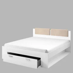 Schlafzimmermöbel in Weiß Esche Dekor - Pruducia (vierteilig)^Wohnen