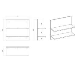 Schlafzimmermöbel Kombi komplett - Naiavio (fünfteilig)^Wohnen New