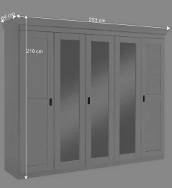 Schlafzimmermöbel Landhaus Set - Mira (vierteilig)^Wohnen Hot