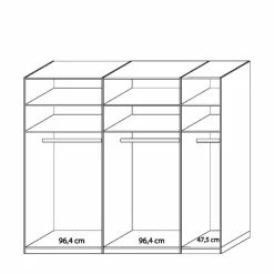 Schlafzimmermöbel Neriman mit Stauraumbett (vierteilig)^Wohnen New