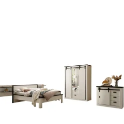 Schlafzimmer-Möbel-Set mit Bett 140x200 - Tramos (fünfteilig)^Wohnen