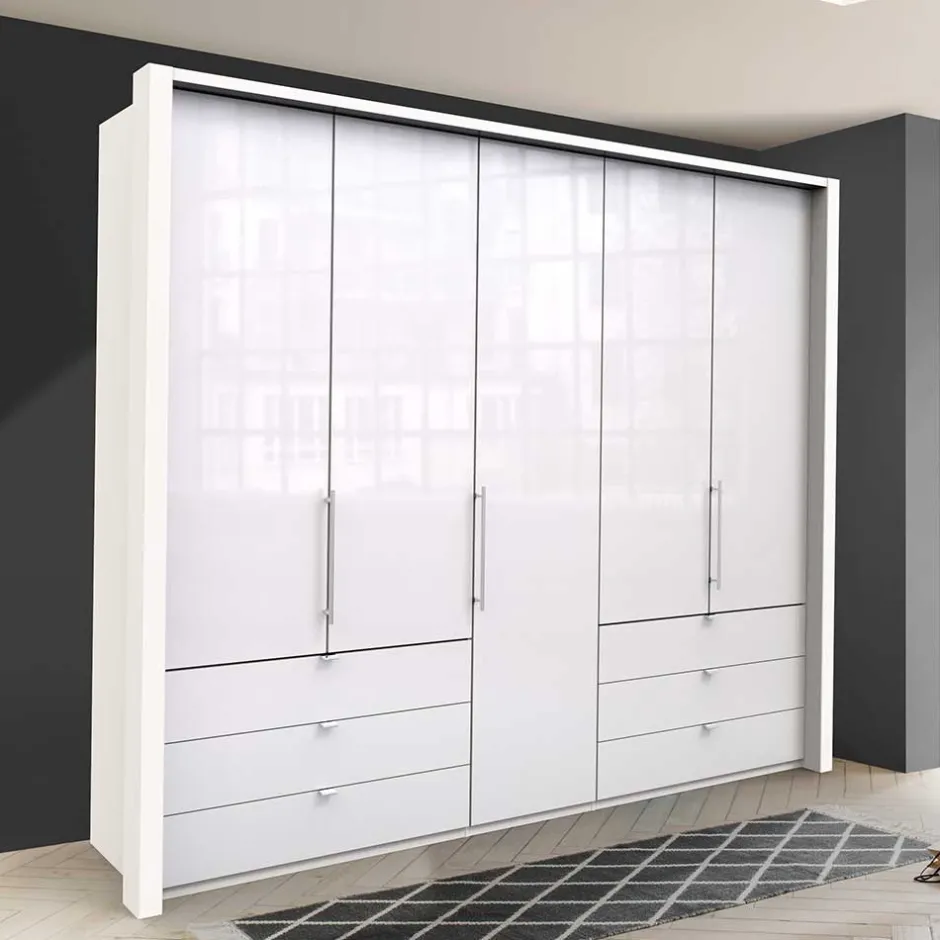 Wohnen Schlafzimmerschrank für Kleidung mit Türen - Dolienca