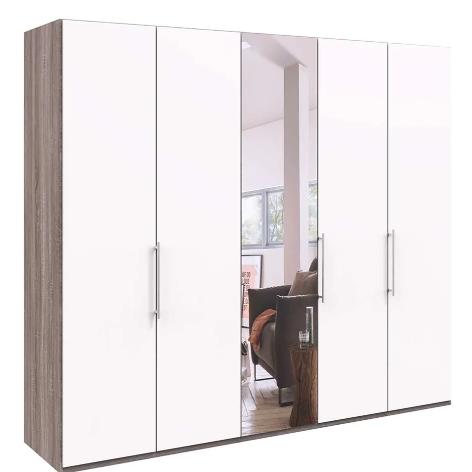 Schlafzimmerschrank mit Metallgriffen - Tivierto I^Wohnen Sale