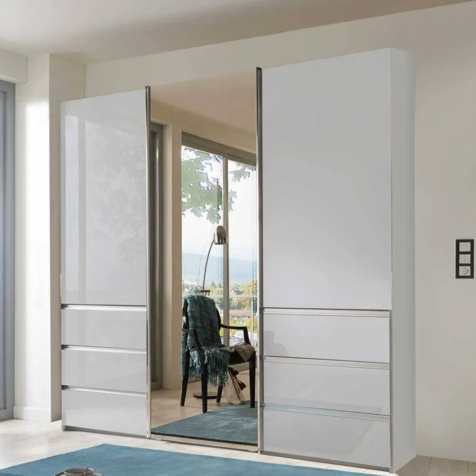 Wohnen Schlafzimmerschrank mit Parsol Spiegeltür - Babaco