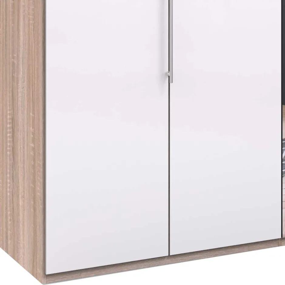 Wohnen Schlafzimmerschrank mit Spiegel Falttür mittig - Bosays V