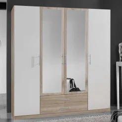 Schlafzimmerschrank mit vier Türen & zwei Schubladen - Nicla^Wohnen New