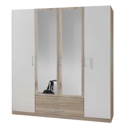 Schlafzimmerschrank mit vier Türen & zwei Schubladen - Nicla^Wohnen New