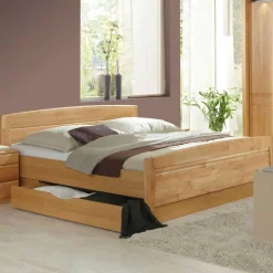 Schlafzimmer-Set Bordeaux aus Erle (vierteilig)^Wohnen Discount