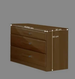 Schlafzimmer-Set Bordeaux aus Erle (vierteilig)^Wohnen Discount