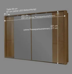 Schlafzimmer-Set Bordeaux aus Erle (vierteilig)^Wohnen Discount