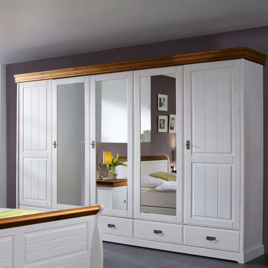 Wohnen Schlafzimmerset Sicilianu im Landhausstil (vierteilig)