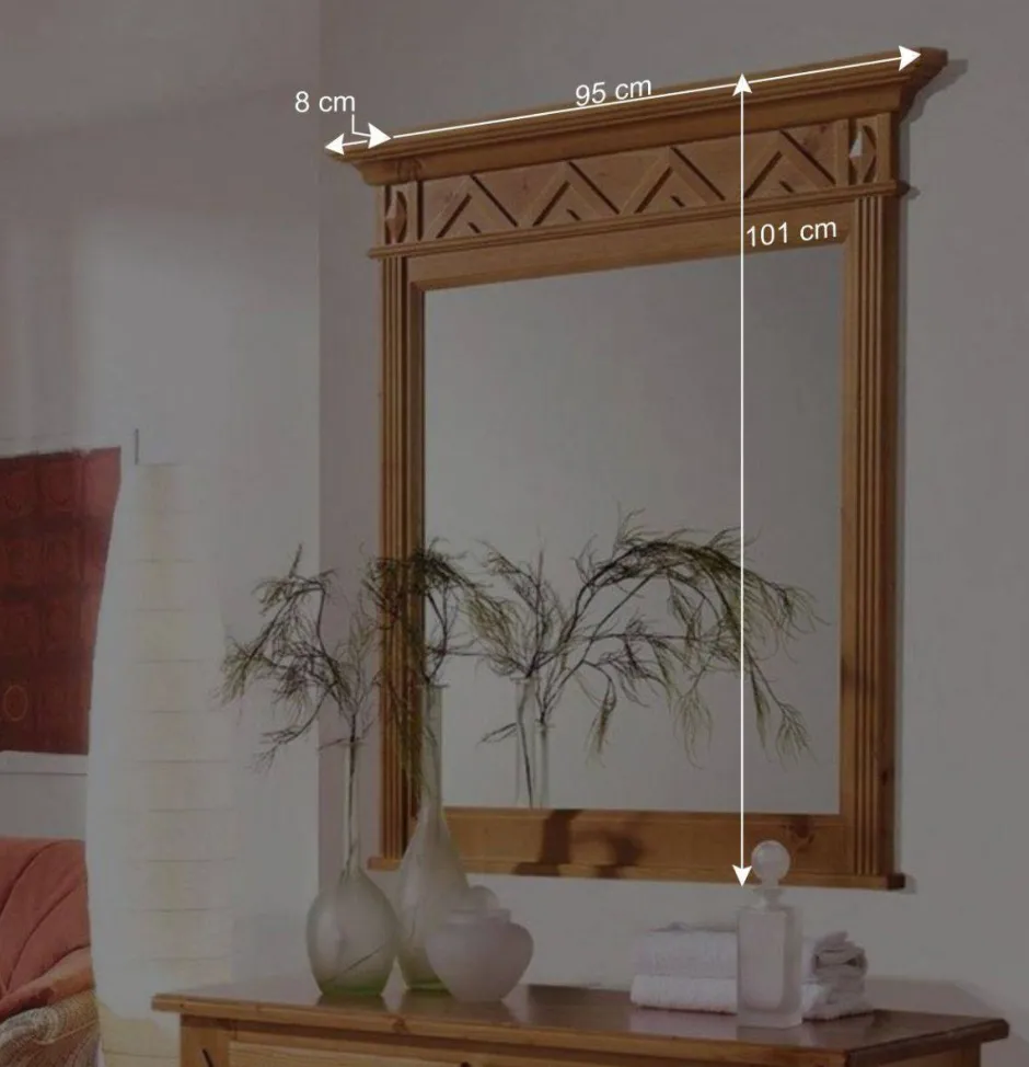 Wohnen Schlafzimmerspiegel Terezza aus Fichte Massivholz