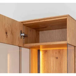 Wohnen Schlanke Vitrine mit LED Beleuchtung - Cocondar