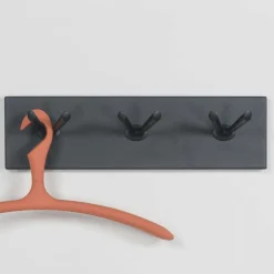 Wohnen Schlichte Stahl Wandgarderobe mit 6 Kleiderhaken - Tarado