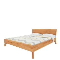 Schlichtes Holz Bett in Überlänge 220cm - Junola^Wohnen