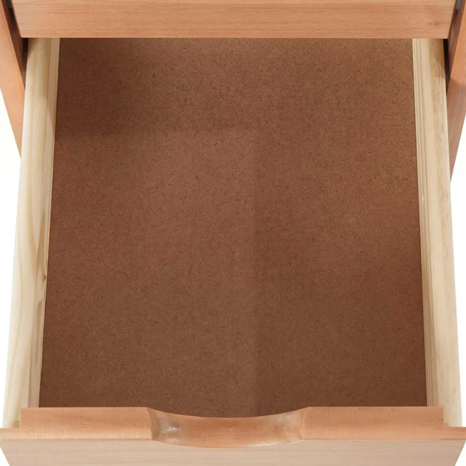 Schmale Kiefernholz Kommode mit sechs Schubladen - Calpano^Wohnen Clearance