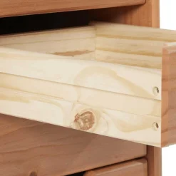 Schmale Kiefernholz Kommode mit sechs Schubladen - Calpano^Wohnen Clearance