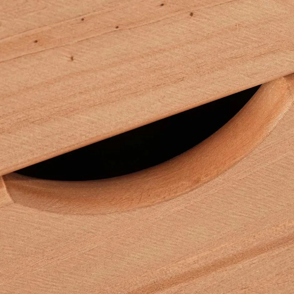 Schmale Kiefernholz Kommode mit sechs Schubladen - Calpano^Wohnen Clearance